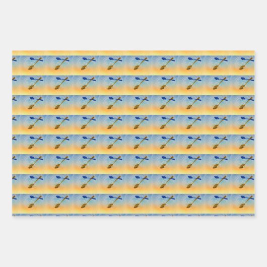 Geschirr- und Papierfolien für kulinarische Zwecke Geschenkpapier Set (Vorderseite 3)