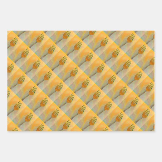 Geschirr- und Papierfolien für kulinarische Zwecke Geschenkpapier Set (Vorderseite 2)