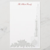 Geschirr - Weihnachtskerzen Briefpapier (Vorderseite)