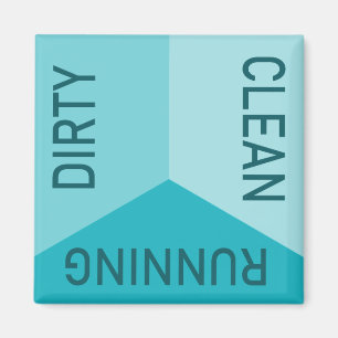 Geschirrspülbüro Küche Saubere Spülmaschine Re Magnet