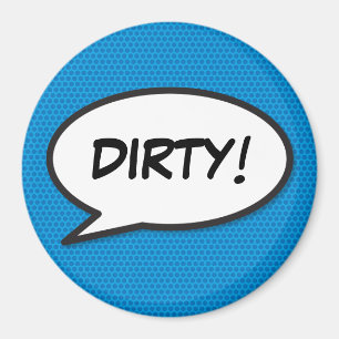 Geschirrspüler Dirty Fun Retro-Comic-Book-Pop-Art Magnet