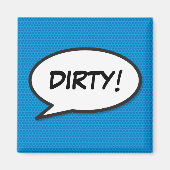 Geschirrspüler Dirty Fun Retro Comic Pop Art Magnet (Vorne)