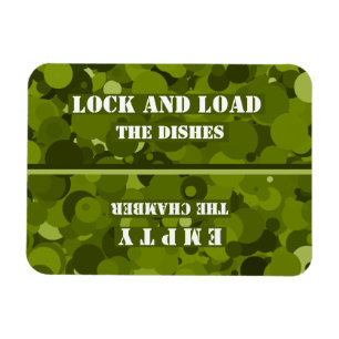 Geschirrspüler für die grüne Camouflage sperren un Magnet