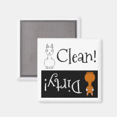 Geschirrspüler für Lama oder Dirty Llama Magnet (Vorderseite/Rückseite)