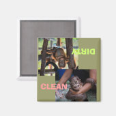 Geschirrspüler für saubere Geschirr Magnet (Vorderseite/Rückseite)