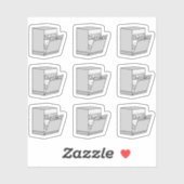 Geschirrspüler Geschirr Auswahl Erinnerung Reinigu Aufkleber (Blatt)