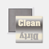 Geschirrspüler - glänzend magnet (Vorderseite/Rückseite)