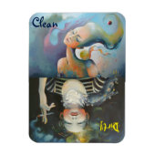 Geschirrspüler - Indikator Sauberkeit/Durchsichtig Magnet (Vertikal)