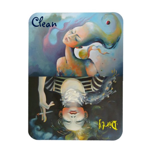 Geschirrspüler - Indikator Sauberkeit/Durchsichtig Magnet (Vertikal)