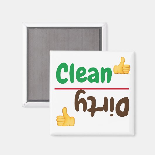 Geschirrspüler Magnet (Vorderseite/Rückseite)