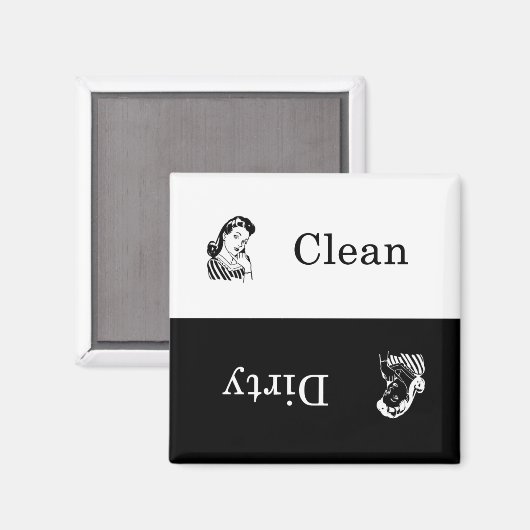 Geschirrspüler Magnet (Vorderseite/Rückseite)