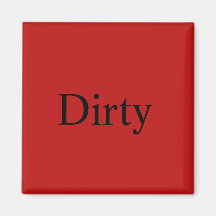 Geschirrspüler Magnet "Dirty"