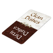 Geschirrspüler Magnet für elegante Braun- und Elfe (Linke Seite)