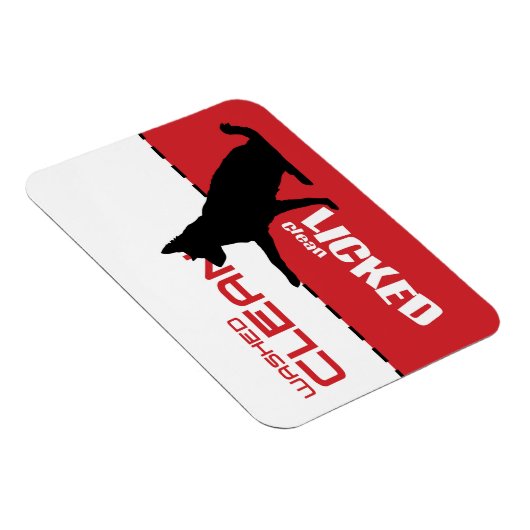 Geschirrspüler Magnet - geleckt sauber (Rechte Seite)