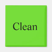 Geschirrspüler Magnet "sauber" (Vorne)