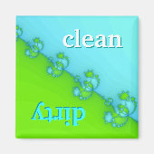 Geschirrspüler Magnet - sauber oder dreckig? (Vorne)