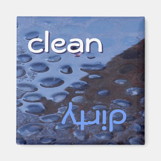 Geschirrspüler Magnet - sauber oder dreckig? (Vorne)