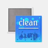 Geschirrspüler Magnet - sauber oder dreckig? (Vorderseite/Rückseite)