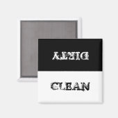 Geschirrspüler Magnet sauber oder schmutzig? (Vorderseite/Rückseite)