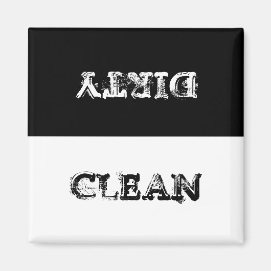 Geschirrspüler Magnet sauber oder schmutzig? (Vorne)