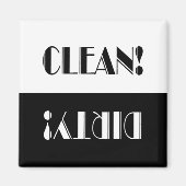 Geschirrspüler oder Geschirrspüler sauber Magnet (Vorne)