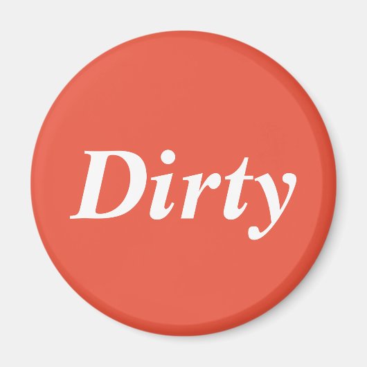 Geschirrspüler, orangefarbener Magnet (Vorne)