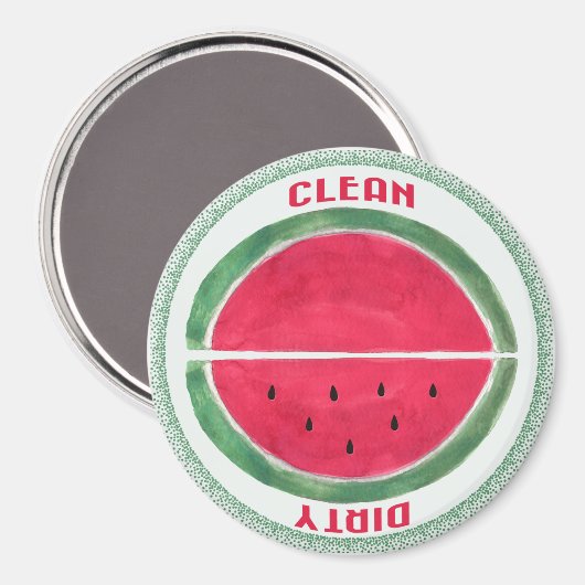 Geschirrspüler Reversible Dirty Clean Watermelon Magnet (Vorderseite/Rückseite)