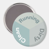 Geschirrspüler Reversible Geschirr reinigen schmut Magnet (Vorderseite/Rückseite)