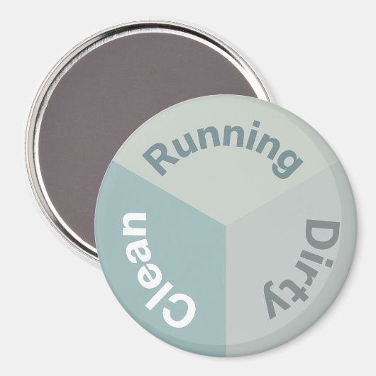 Geschirrspüler Reversible Geschirr reinigen schmut Magnet (Vorderseite/Rückseite)