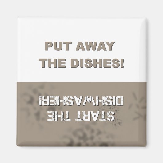 Geschirrspüler sauber/dreckig magnet (Vorne)