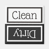 Geschirrspüler sauber/dreckiges Magnet (Vorne)