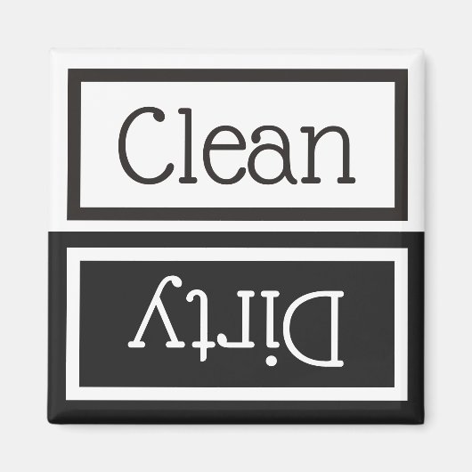 Geschirrspüler sauber/dreckiges Magnet (Vorne)