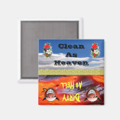 Geschirrspüler, sauber oder dreckig magnet (Vorderseite/Rückseite)