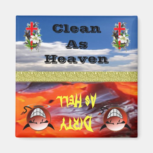 Geschirrspüler, sauber oder dreckig magnet (Vorne)