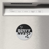 Geschirrspüler, sauber, schwarz und silber magnet (In Situ (Geschirrspüler))