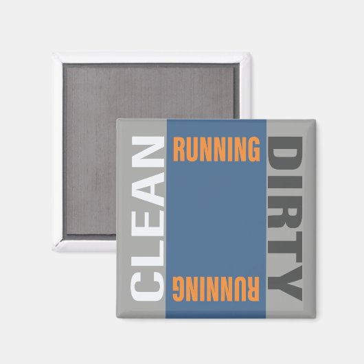 Geschirrspüler Saubere, schmutzige laufende Geschi Magnet (Vorderseite/Rückseite)