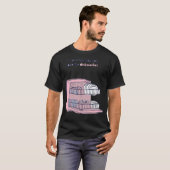 Geschirrspüler sicher - Cool Blue Print T-Shirt (Vorne ganz)