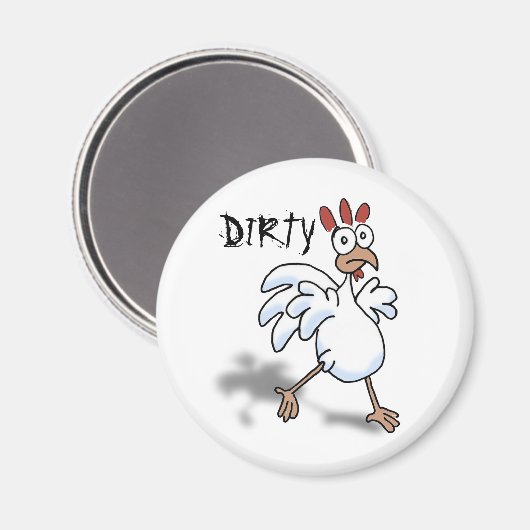 Geschirrspüler (trauriges Huhn) Magnet (Vorderseite/Rückseite)