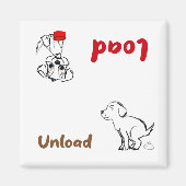 Geschirrspüler zum Laden und Entladen Magnet (Vorne)