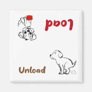 Geschirrspüler zum Laden und Entladen Magnet