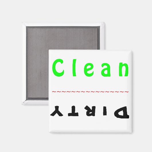 Geschirrspülmagazin Magnet (Vorderseite/Rückseite)