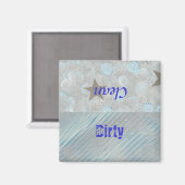 Geschirrspülmagnete - Blasen und Sterne Magnet (Vorderseite/Rückseite)