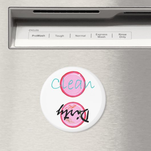 Geschirrspülmagnete, rosa Teller Magnet (In Situ (Geschirrspüler))