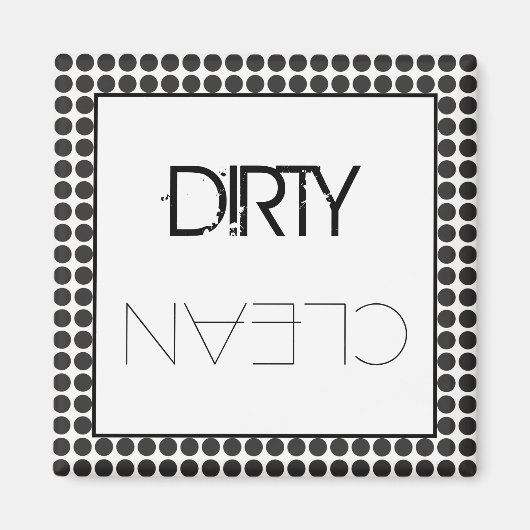 Geschirrspülmaschine für schwarze Punkte Magnet (Vorne)