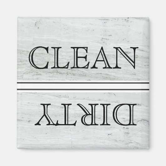 Geschirrspülmaschine im Holzstil Magnet Sauberkeit (Vorne)