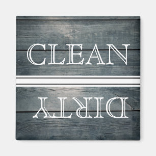 Geschirrspülmaschine im Holzstil Magnet Sauberkeit