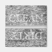 Geschirrspülmaschine im Holzstil Magnet Sauberkeit (Vorne)