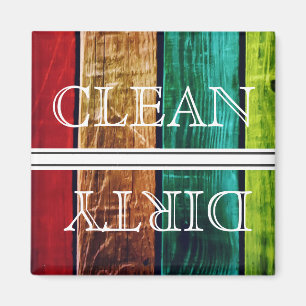 Geschirrspülmaschine im Holzstil Magnet Sauberkeit