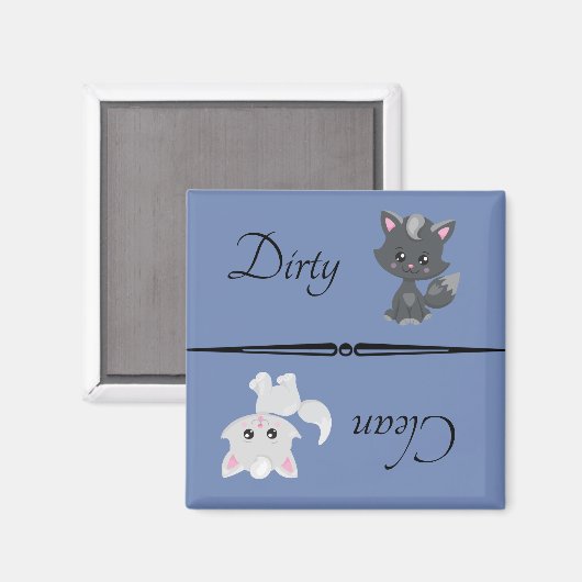 Geschirrspülmaschine Magnet Katzenkätzchen Haustie (Vorderseite/Rückseite)