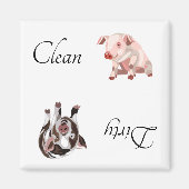 Geschirrspülmaschine Magnet Schweinefarm (Vorne)